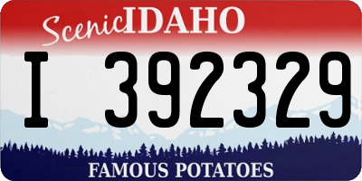 ID license plate I392329