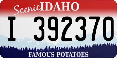 ID license plate I392370