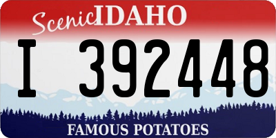 ID license plate I392448