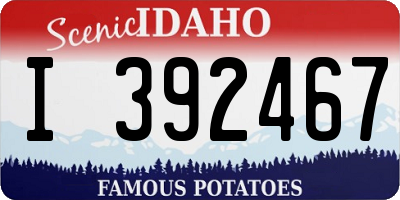 ID license plate I392467