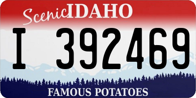 ID license plate I392469