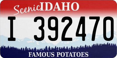 ID license plate I392470
