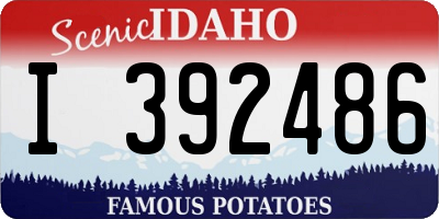 ID license plate I392486