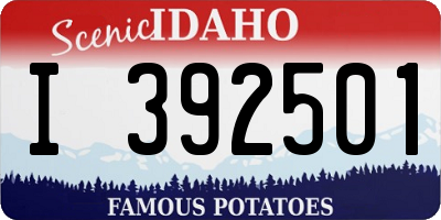 ID license plate I392501