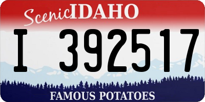 ID license plate I392517