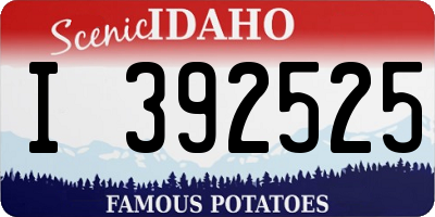 ID license plate I392525