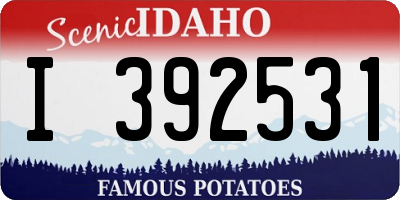 ID license plate I392531