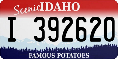 ID license plate I392620