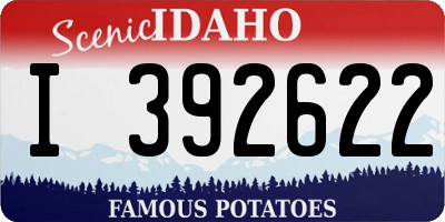 ID license plate I392622