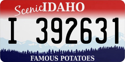 ID license plate I392631