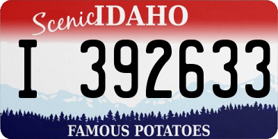 ID license plate I392633