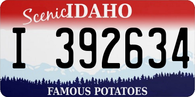 ID license plate I392634