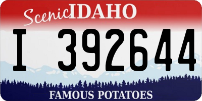 ID license plate I392644