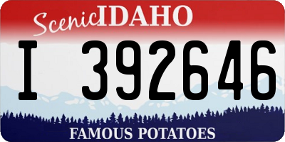 ID license plate I392646