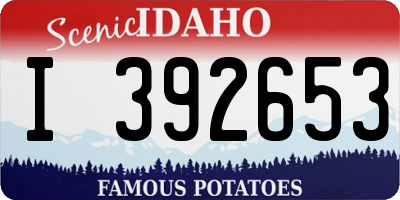 ID license plate I392653