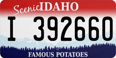 ID license plate I392660