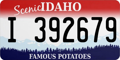 ID license plate I392679