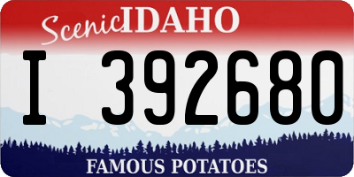 ID license plate I392680