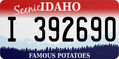 ID license plate I392690