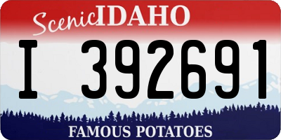 ID license plate I392691