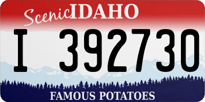 ID license plate I392730