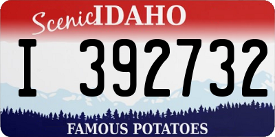 ID license plate I392732