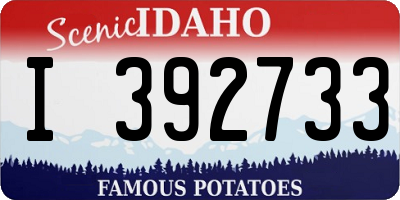 ID license plate I392733