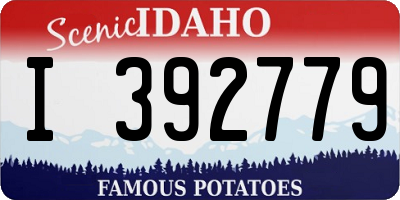 ID license plate I392779