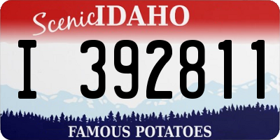ID license plate I392811