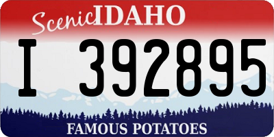 ID license plate I392895