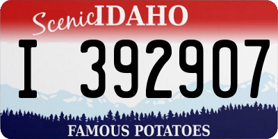 ID license plate I392907