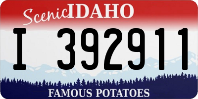 ID license plate I392911