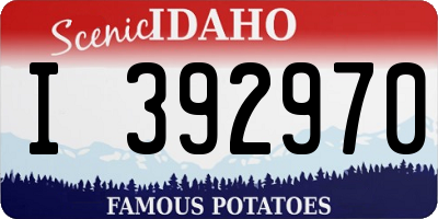 ID license plate I392970