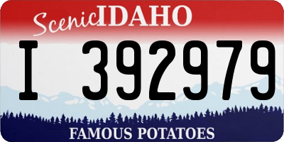 ID license plate I392979