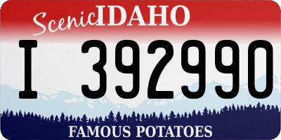 ID license plate I392990