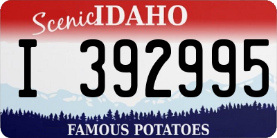 ID license plate I392995