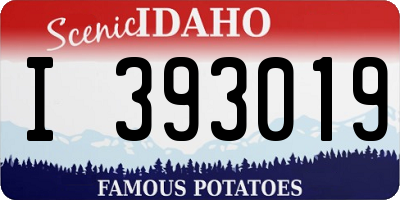 ID license plate I393019