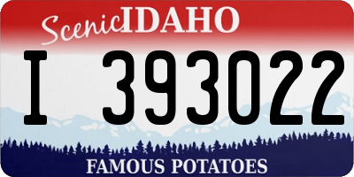 ID license plate I393022