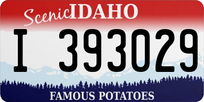 ID license plate I393029