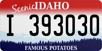 ID license plate I393030