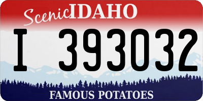 ID license plate I393032