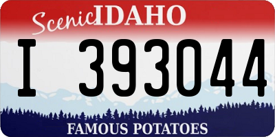 ID license plate I393044