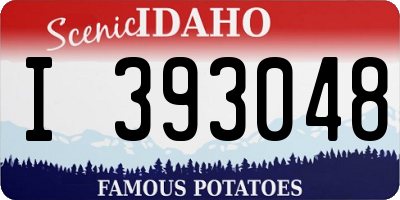 ID license plate I393048