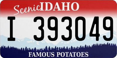 ID license plate I393049