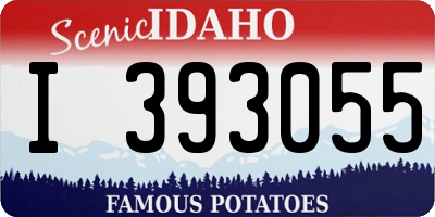 ID license plate I393055