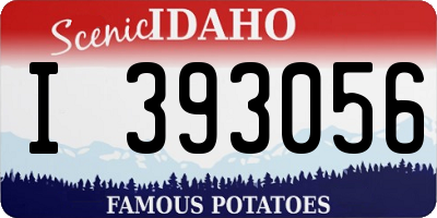 ID license plate I393056