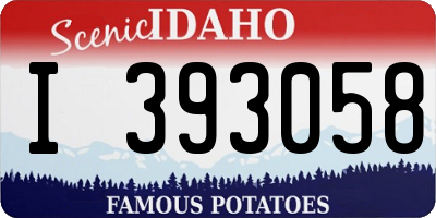 ID license plate I393058