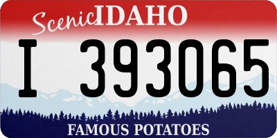 ID license plate I393065