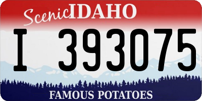 ID license plate I393075