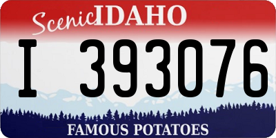 ID license plate I393076